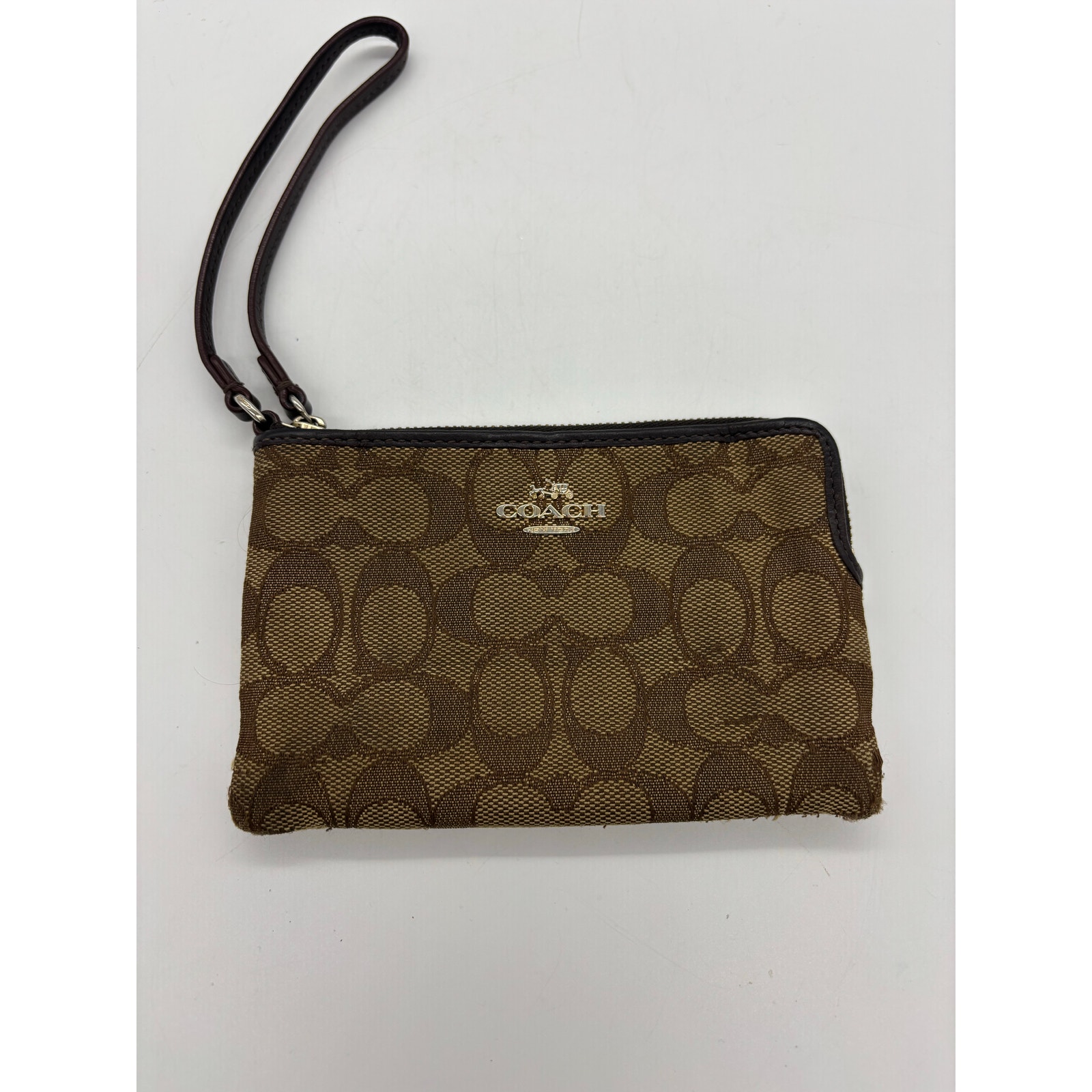 Coach Brown Wristlet Very Clean Coach Brown Wristlet Very Clean